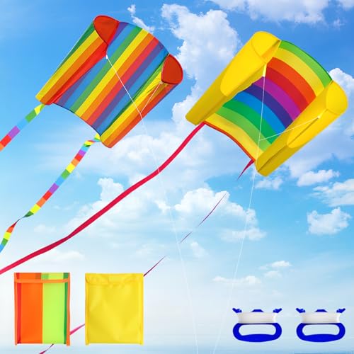 Drachen Kinder, Dwafill 2er-Pack Drachen mit 200m Drachenleine, Herbst Drachen, Strand Drachen, geeignet für Park, Eltern-Kind-Interaktion, Kinderspielzeug Outdoor (Farbe) Drachen Kinder, Dwafill 2er-Pack Drachen mit 200m Drachenleine, Herbst Drachen, Strand Drachen, geeignet für Park, Eltern-Kind-Interaktion, Kinderspielzeug Outdoor (Farbe)