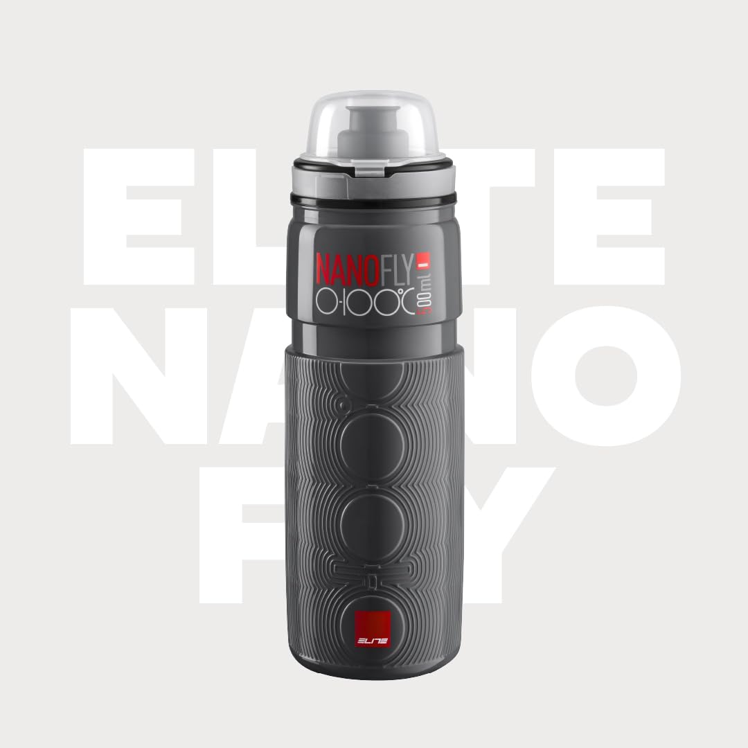 Elite Nano Fly 0–100 – Borraccia Termica Ciclismo 500 ml, Leggera, Resistente 0–100°C, Strada & MTB