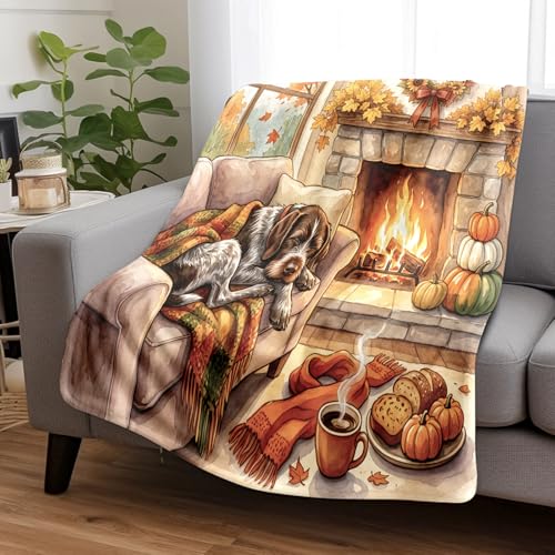 Couverture pelucheuse automne 152x203cm plaid canapé doudoune - 3