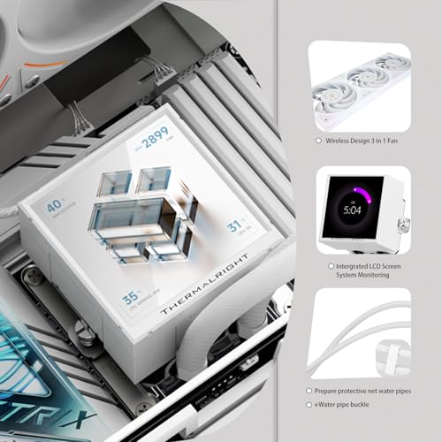Watercooling Thermalright Peerless Vision 360 mm avec écran LCD IPS pour CPU