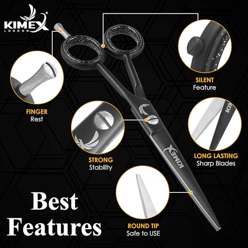 KIMEX-LONDON-Professional-6-Hairdressing-Scissor-Premium-Stainless-Steel-Hair-Cutting-Shears-Barber-Hair-Scissor-for-Professional-Hairdressers-for-Salon-Barbers-Men-Women-Children-and-Adults