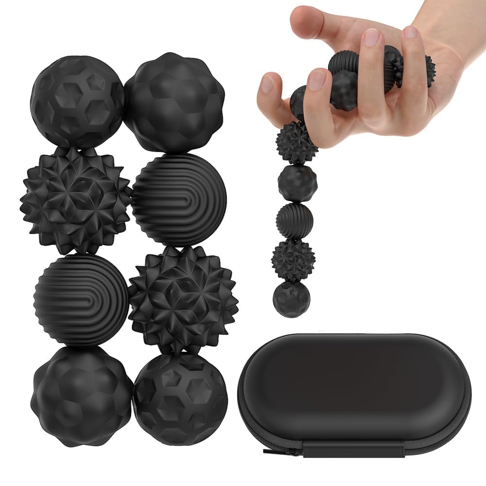 JOYVOVO 8Pcs Magnetic Balls Fidget Toy, Magnetic Stress Balls, Sensory Ball Tactile Fidget Toys