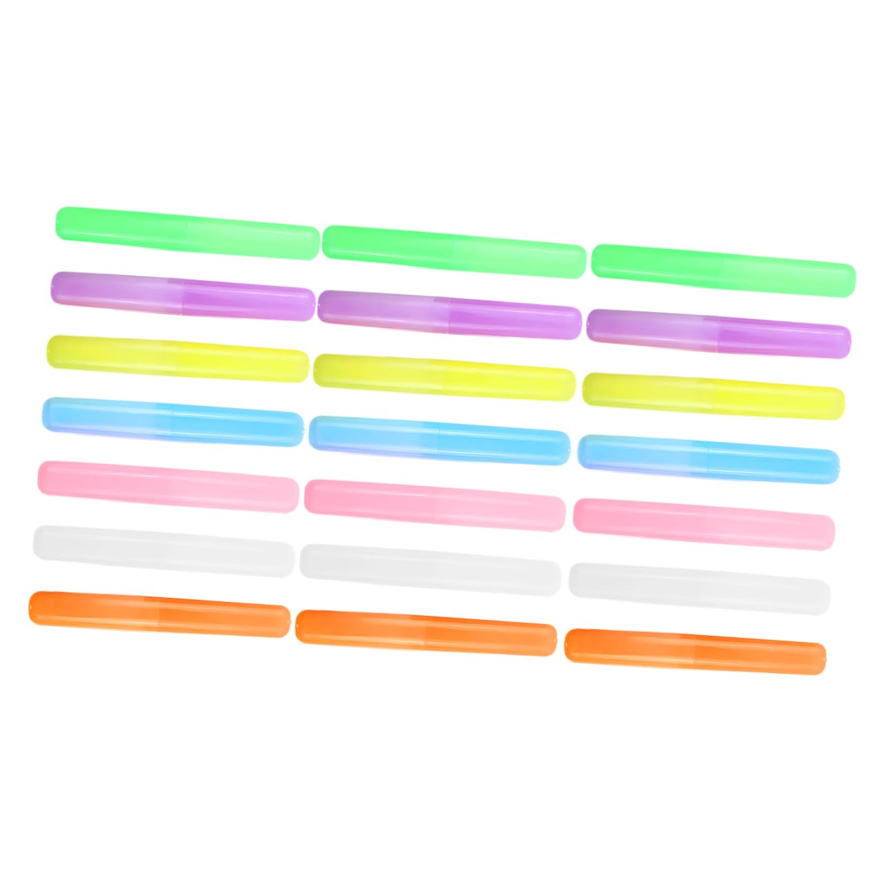 Alipis 105piezas Estuches para Cepillos De Dientes Contenedores De Viaje Transparente para Camping y Uso Diario Funda De Viaje para Cepillo y Pasta Compactos y Livianos