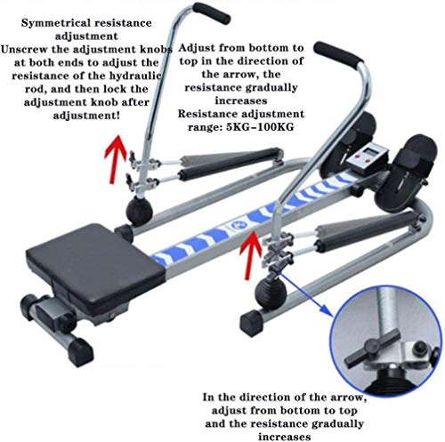Image of Home Rowing Machine Adjustable Hydraulic Rowing Machine, Home Muscle Training Water Rowing Machine, Indoor Rehabilitation Exercise Fitness Equipment