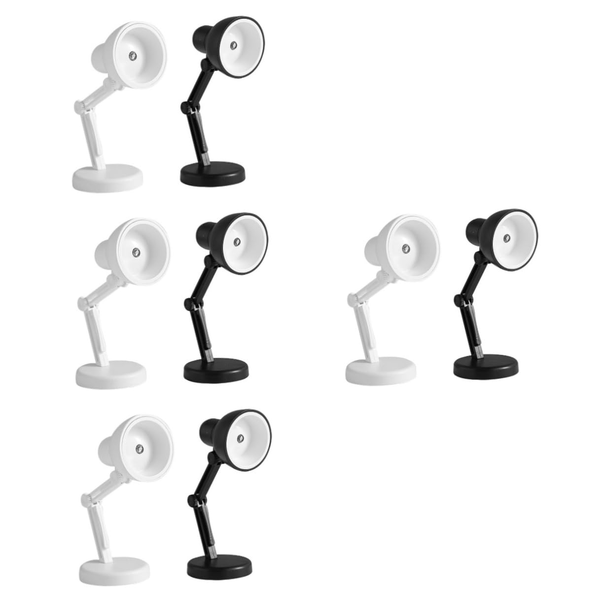 Lámpara 8 Piezas Mesa de Escritorio Luz de Estudio de Carga Luz de Lectura Recargable Lámparas de Escritorio para Oficina en casa Escritorio USB Mesita de Noche Regulable Lámpara de plástico LED