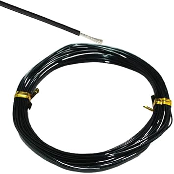 Drumstone Aluminium Wires 1.5mm for Domestic and Industrial Electric Connections up to 1500 watts 200 Meter (Black)