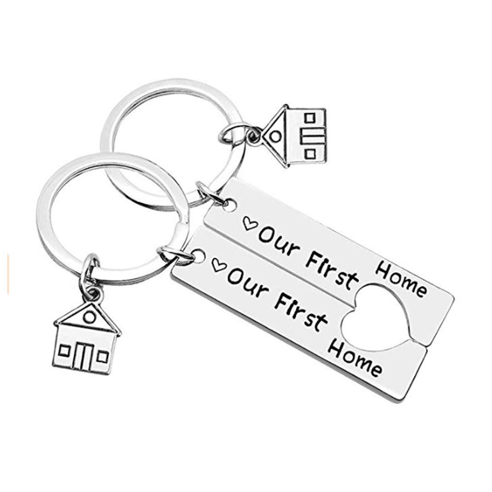 365Home 2-Pack Our First Home 2024 Keychain Housewarming Gift New Home Gift Realtor Closing Gifts