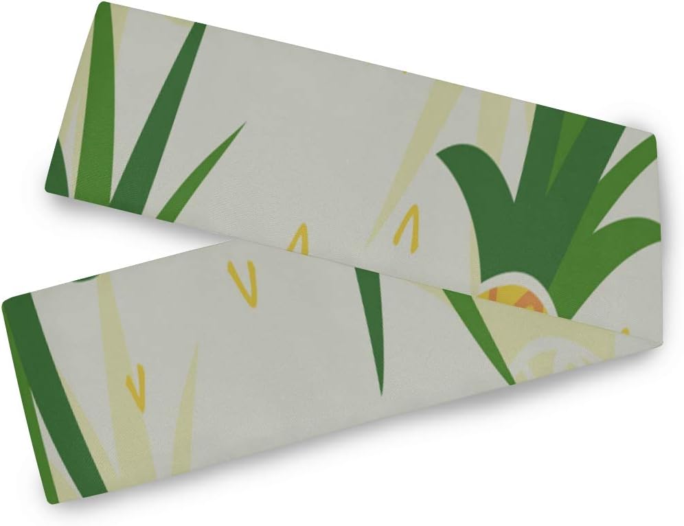 WAWSN Dining Table Runner Seamless Pineapple Textile Fabric