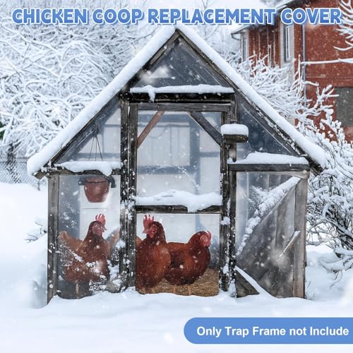 Lona transparente impermeable y resistente a la intemperie para cubrir gallinero y huerto 3