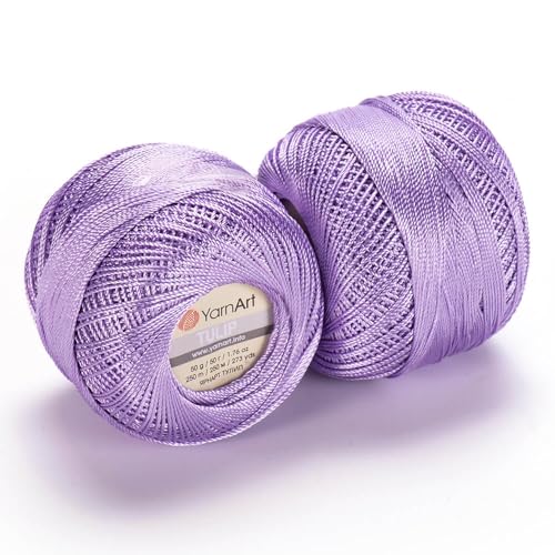 Image of YanrArt Tulip%100 Microfiber Silky Yarn - Suitable for Summer Clothes and Home Accessories Curtains, Runners, Tablecloths - S. Fine(1) Weight Yarn - 1.70 Oz, 273 Yds (413)
