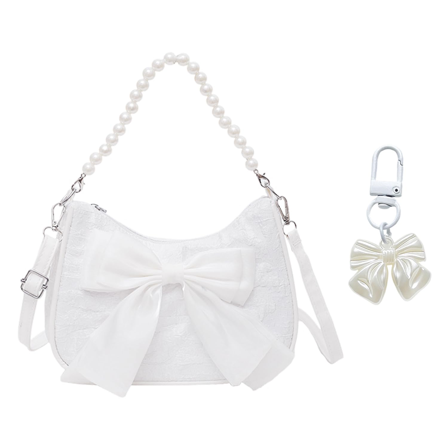 EOWVISN 1 Butterfly Mobile Phone Bag And 1 Pendant, Exquisite Ladies Shoulder Bag, Ele Crossbody Bag, Bow Bag Accessories.