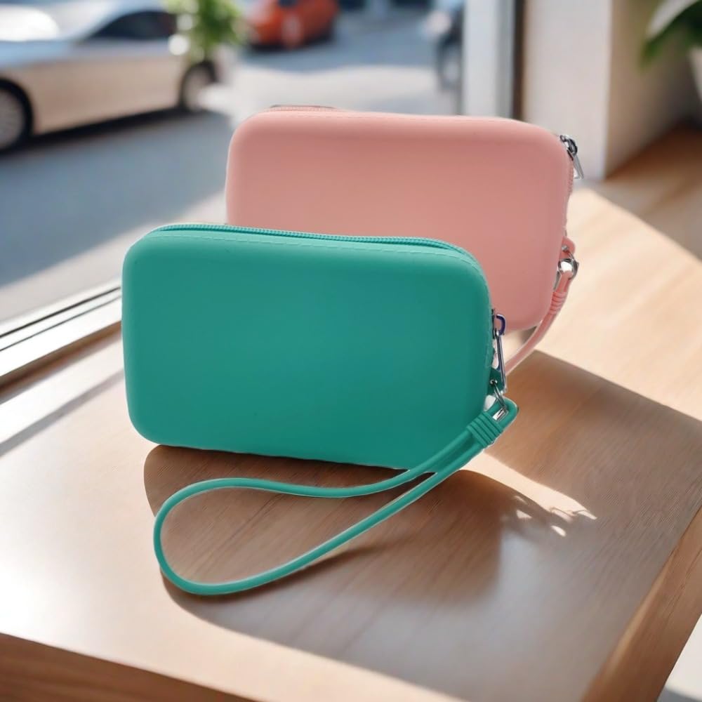 Neceser Rectangular para Maquillaje, Monedero pequeño para Mujer.