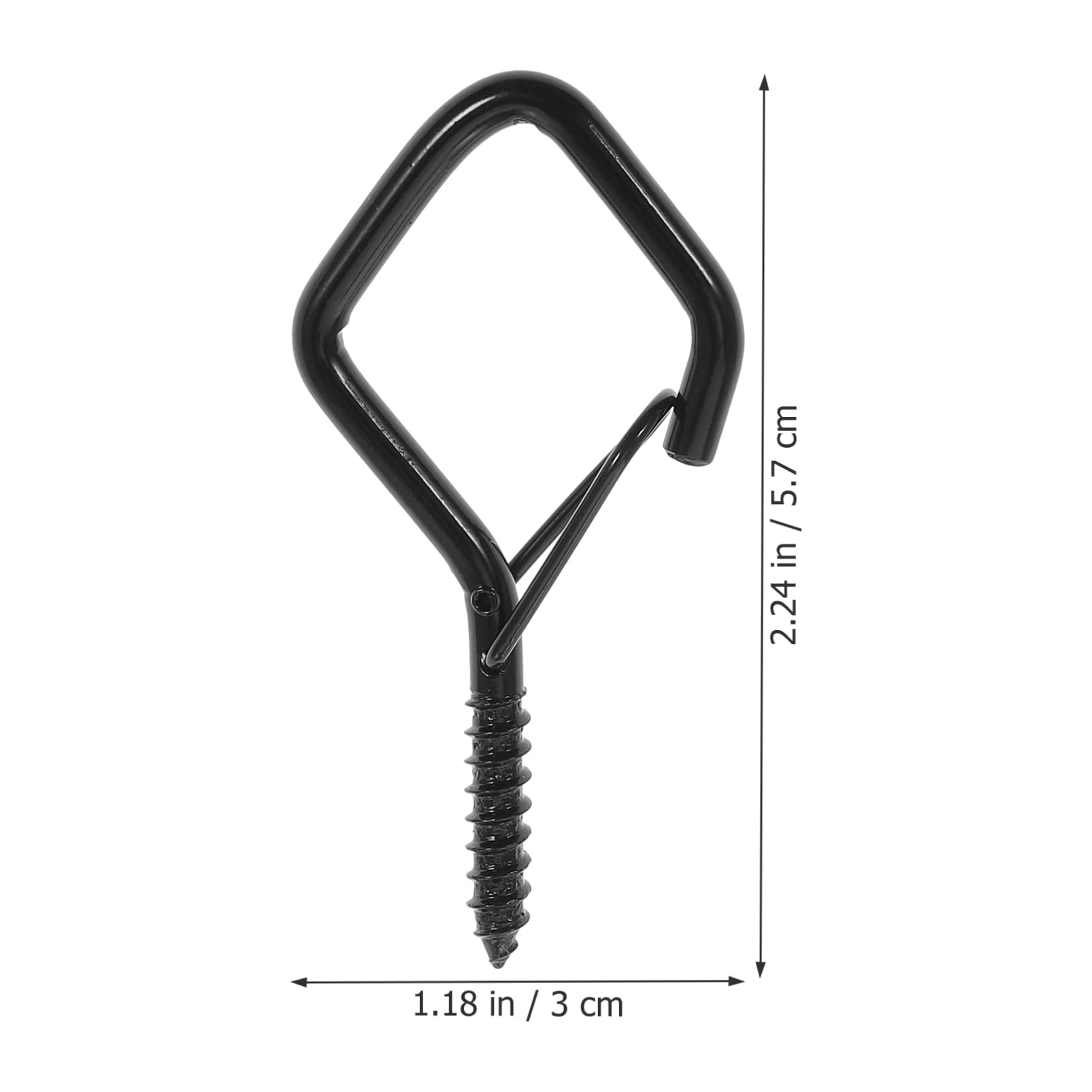 PRETYZOOM Outdoor String Light Hooks 20pcs q Type Hooks for Christmas Lights Birdhouses Lanterns