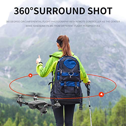 Drone GPS HJ38 com câmera dupla grande angular de 120 °, drone 5G WiFi FPV com função Follow Me, qua