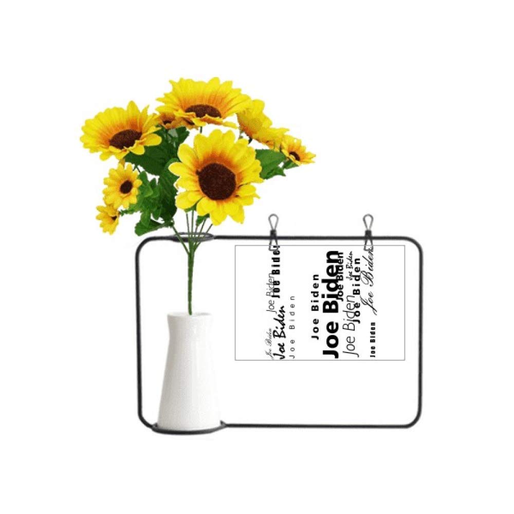 Tournesol artificiel cadeau Biden avec vase bouteille de fleurs