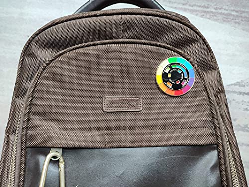 Creative Color Wheel Enamel pin, The Spinning Wheel Moves Nicely，Color Wheel Brooch (Color Wheel Enamel pin)3