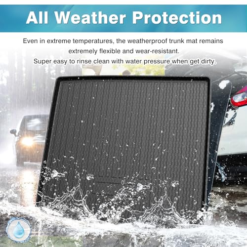 Image of Mixsuper Custom Fit Cargo Liner for Mercedes-Benz GLE Class 2020-2026, All Weather Cargo Mat for Mercedes Benz GLE SUV 5 Passenger, Trunk Mat Anti-Slip Rear Trunk Liner Black