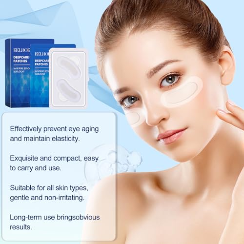 Rliolouo Malora Microglow Eye Patches, Baani Hyaluronic Patches for Under Eyes, Elegear Women Face Microglow Mask Set for Eye Hydration & Soothing
