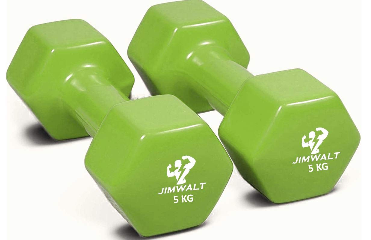 JIMWALT Now in India Exclusive Range of Vinyl Dumbbells 0.5KG to 10KG (5+5=10) (B08RYRZBL3) Amazon Price History, Amazon Price Tracker