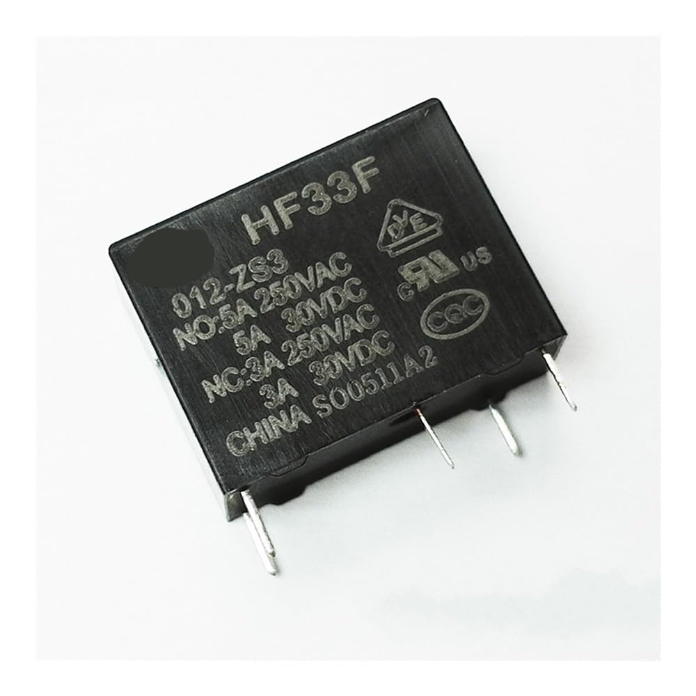 SMGLRUEAT 50PCS/lot Power relays HF33F JZC-33F-012-ZS3 12V 5A 250VAC 5PIN relay