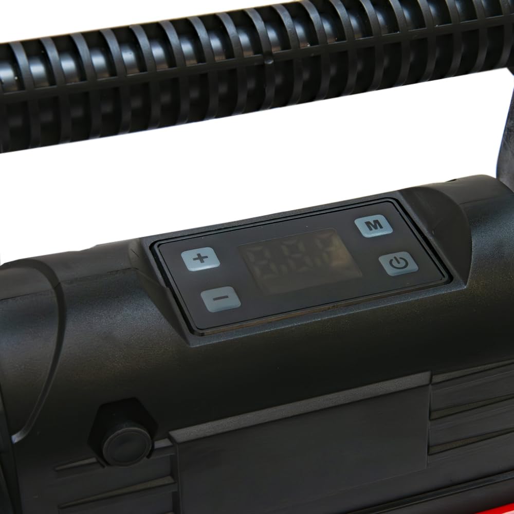 Dragon Winch Kompressor für auto 12V | 10,3 BAR / 150 PSI | mit einer Kapazität von 180 l/min | Tragbare Auto Luftpumpe mit Digitalmanometer für Reifen, Offroad und Luftwerkzeuge