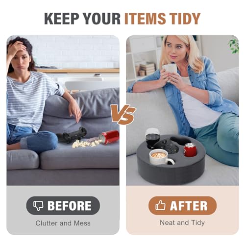 INNO STAGE Couch Cup Holder Getränkehalter, Sofa Getränkehalter Kissen, Abnehmbare und Washbare Kissen mit Kaffeebecherhalter für Zuhause, Auto, Park, Reisen, Flugzeug