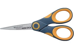 Westcott Non-Stick Titanium Small Scissors for Office and Home
