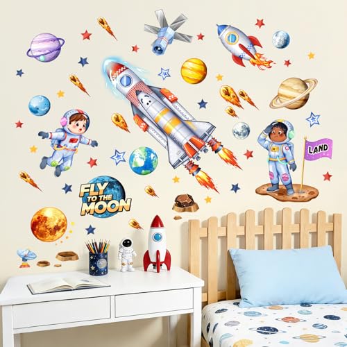 Vinilos decorativos espaciales para habitación infantil miniatura 6