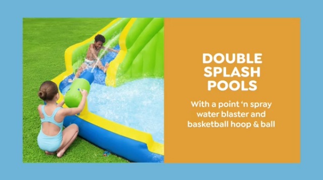 Amazon.com: Bestway H2OGO! Funfinity Splash - Mega parque acuático