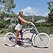 Tracer Siena Chopper Stretch Cruiser GT Bike for Adults 26 Inch BMX Bicycles with Hi-Rise Handlebar Single Speed Adult Recumbent Bikes (BL)