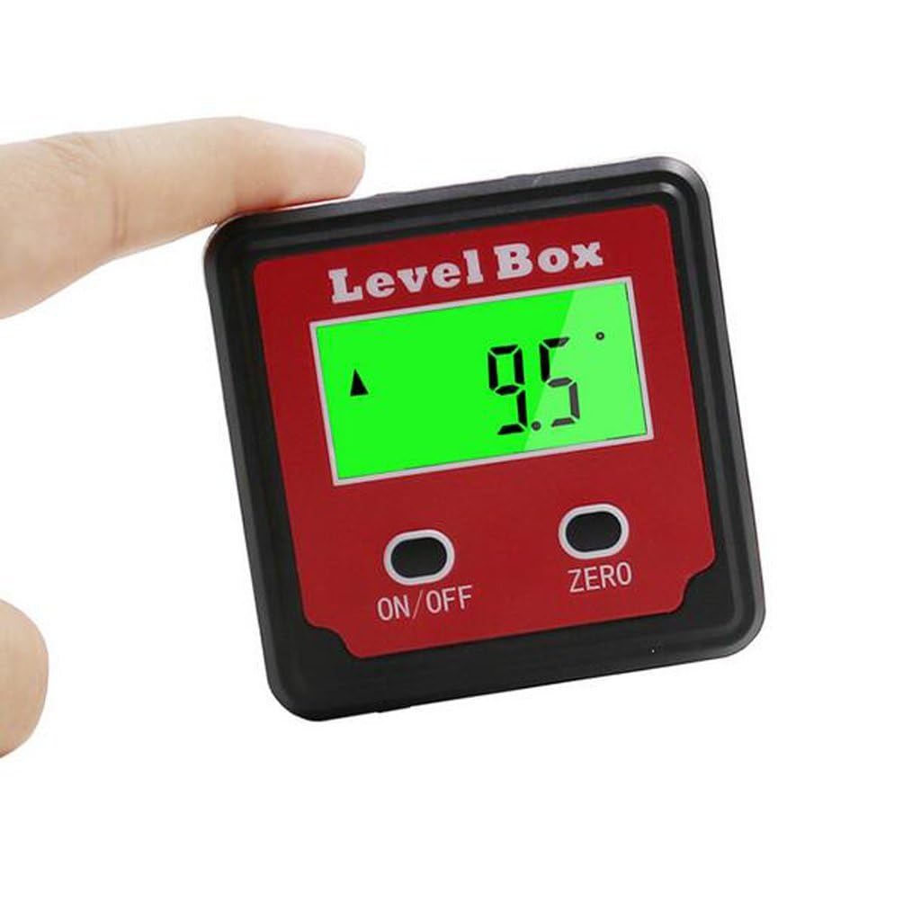 Real Instruments Digital Protractor, Magnetic Level Box Angle Measuring Gauge Inclinometer Compact Angle Finder Portable Angular Measurer Digital Meter (DC125) - Image 3 thumbnail