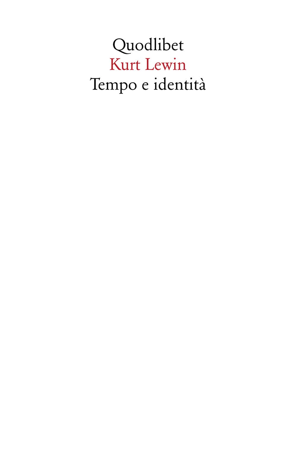 Tempo E Identità - 4