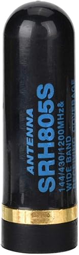 Antena masculina, 2.0 in SRH805S Walkietalkie UV Dual Antena con conector de latón para UV3R UV100/para THF5, TH2R/para Vertex