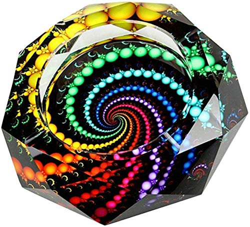 YANXUS Cigarette Ashtray Ash Holder Case-Creative Crystal Cigarette Ashtray for Indoor or Outdoor
