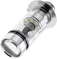 Vista 5 de Bombillas LED H6M para faros delanteros, 100 W, 6000 K, color blanco, para Honda CRF RANCHER Kawasaki BAYOU PRAIRIE Yamaha YFZ450R Rhino 700 Raptor