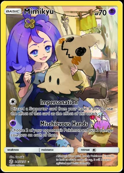 Pokemon - Mimikyu 245/236 - Cosmic Eclipse - Character Rare - Holo Foil