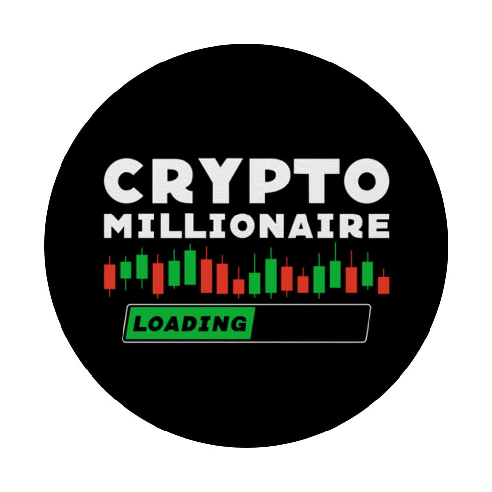 Amazon.com: Crypto Millionaire Loading Trading Lover Investor Trader  PopSockets Standard PopGrip : Cell Phones & Accessories