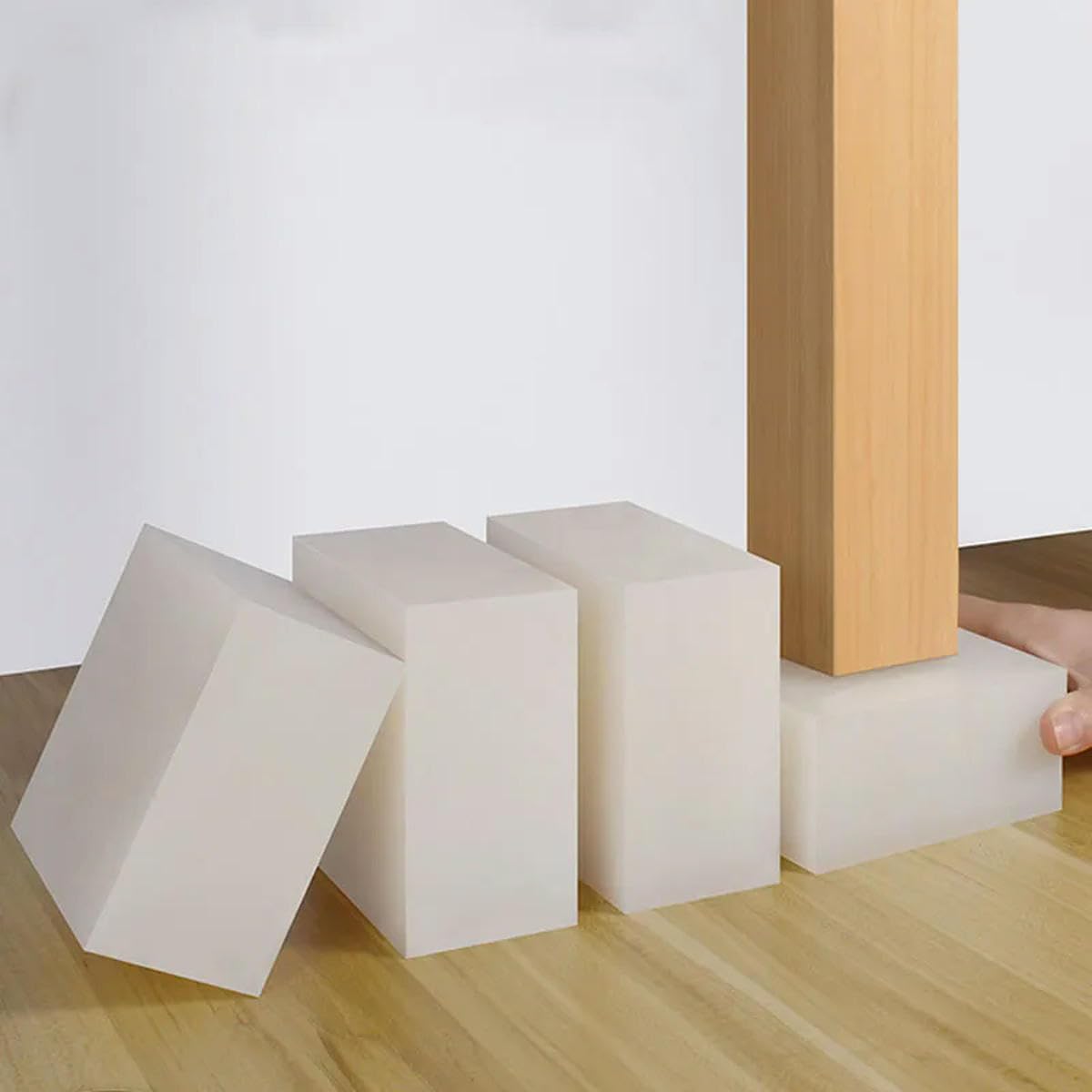Feuille blanche à haute élasticité Amortissement en caoutchouc Roulement souple Joints antichocs résistants à l'usure épais 1~50mm Amortisseur-300x300x2mm-1Pc