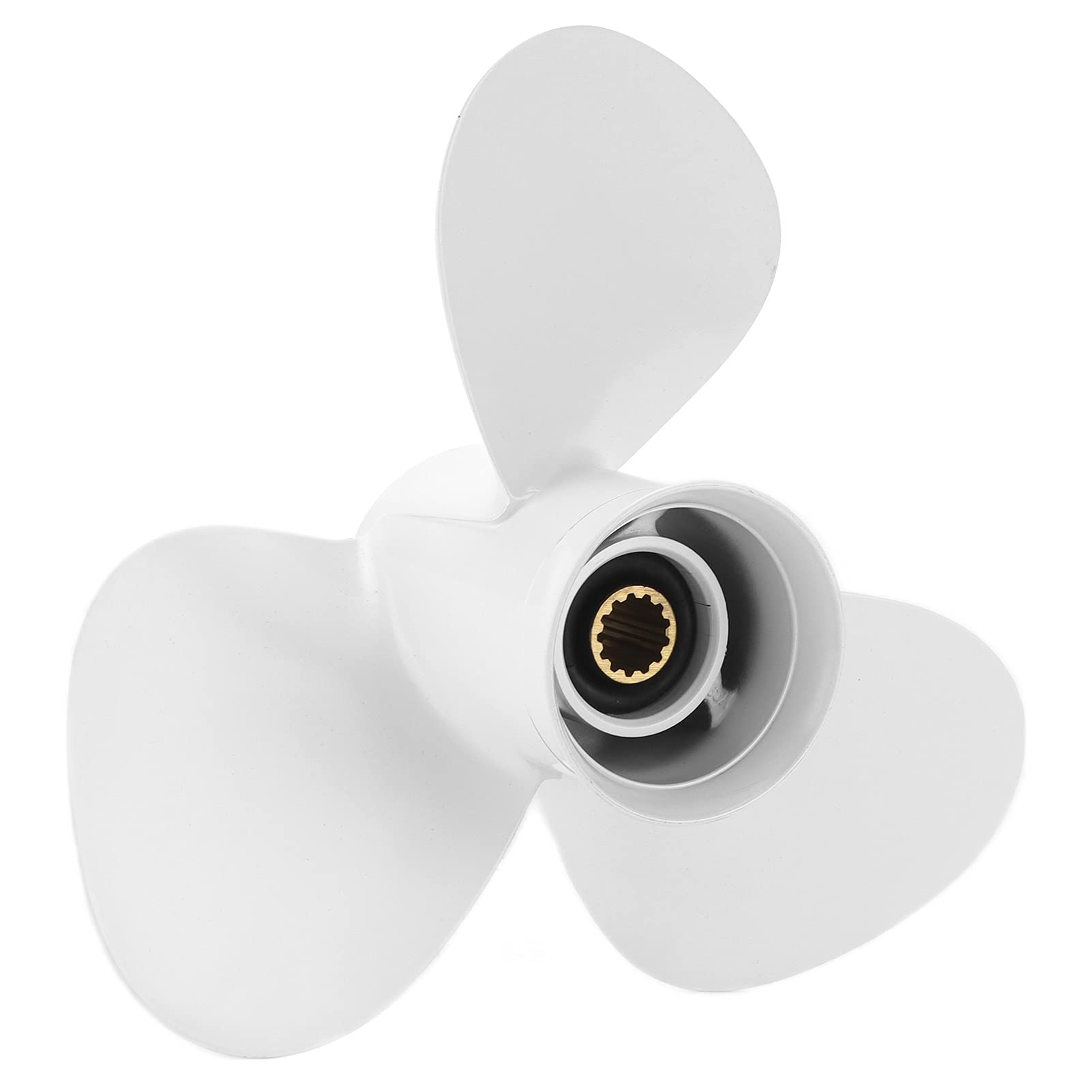 Außenbordpropeller, 3 Blatt 12 1/4 Zoll Aluminiumpropeller Ersatz für YAMAHA Außenbordmotoren 25-60 PS, 13 Zähne, Rechts, 9 Zoll Steigung