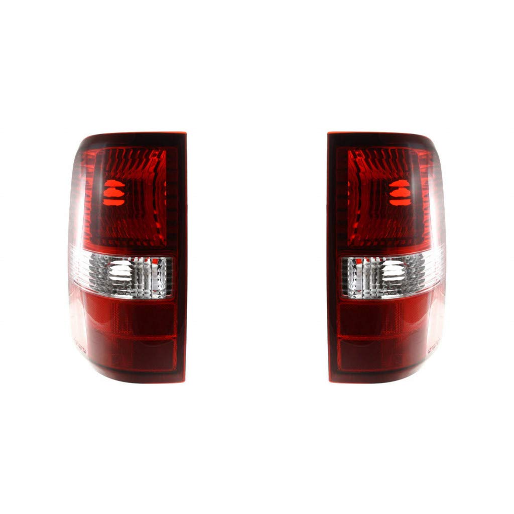 Photo 1 of For Ford F-150 Tail Light Unit 2004 2005 2006 Pair Driver and Passenger Side Styleside CAPA For FO2800182, FO2801182 | 5L3Z 13405 CA, 5L3Z 13404 CA