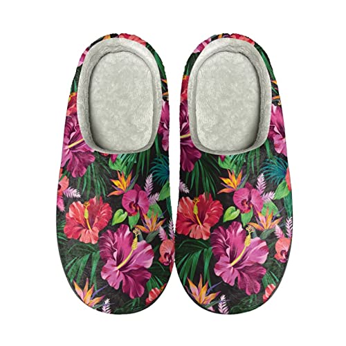 Forchrinse American Flag Mens Womens House Slippers Soft Comfort Home Shoes Warm Slip on Warm Slippers Fall Winter Slippers Lightweight