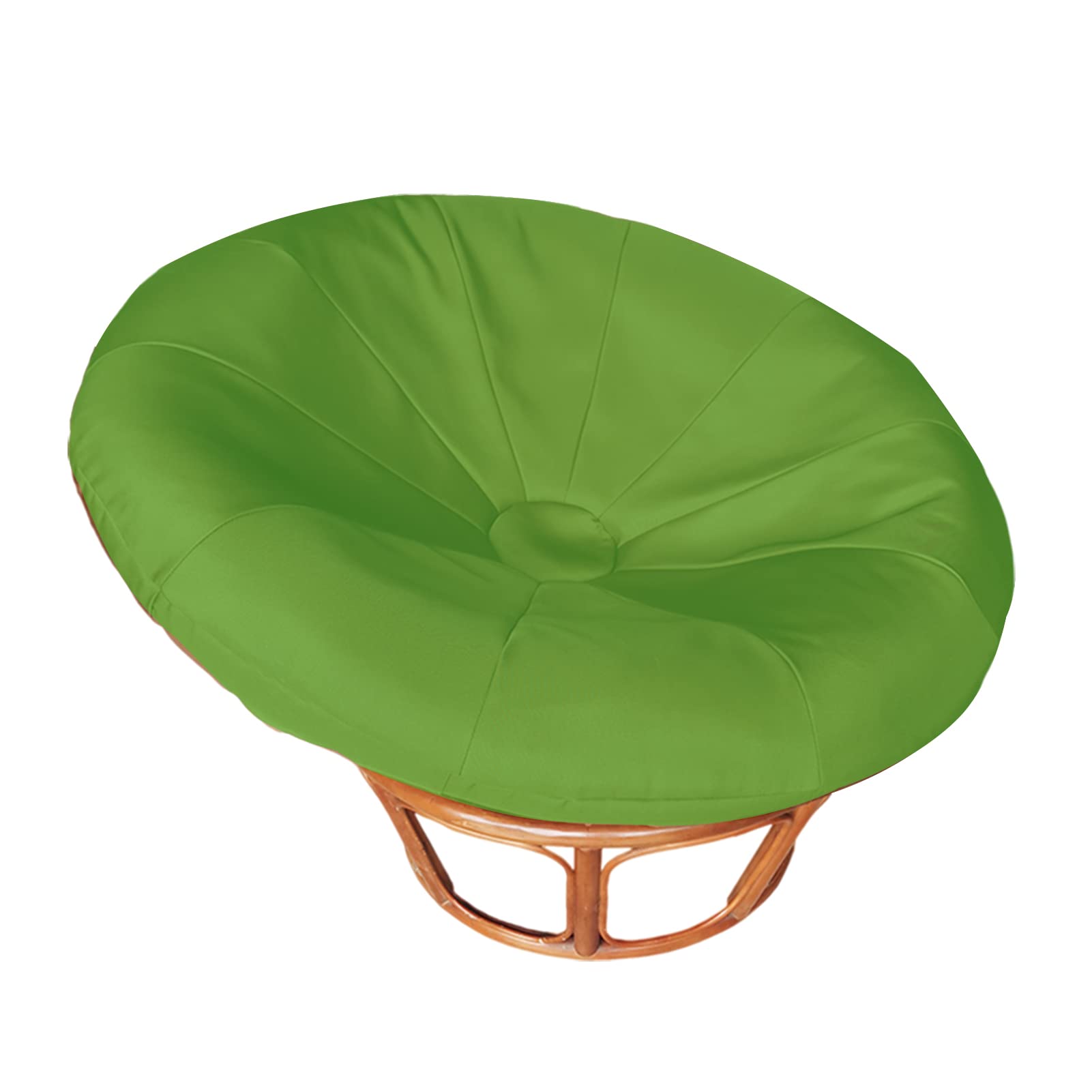 TDHLW Papasan Chair Cushion Covers Only, Outdoor Indoor Cushion Waterproof Slipcover for Papasan Chair Cushion, with Elastic Band Designed for Papasan Cushions,Green,for 41~47in