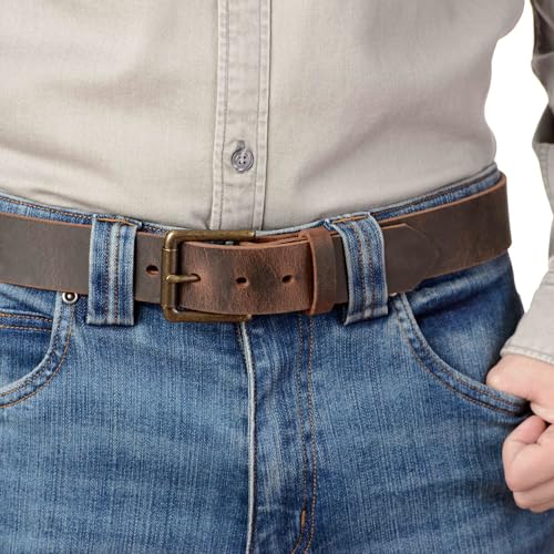 Bullhide Belts Mens USA Made Leather Belt for Casual 1.50" Wide,4