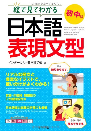 絵で見てわかる 日本語表現文型 初中級 インターカルト日本語学校 本 通販 Amazon
