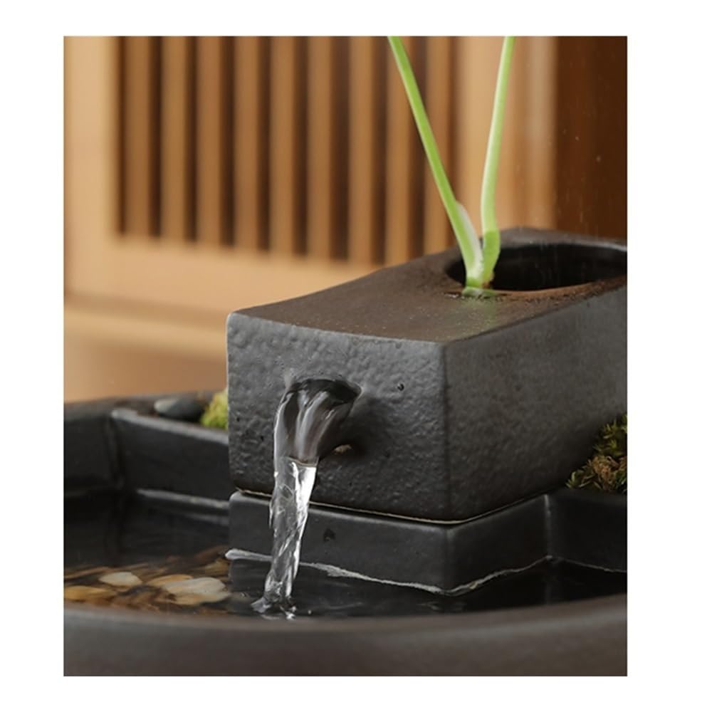 Fuente de Escritorio, Fuente de relajación Creativa de sobremesa con decoración de Agua Corriente