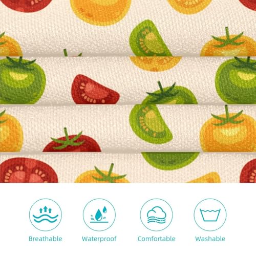 Tablier de serveuse multicolore motif tomates mûres One Large