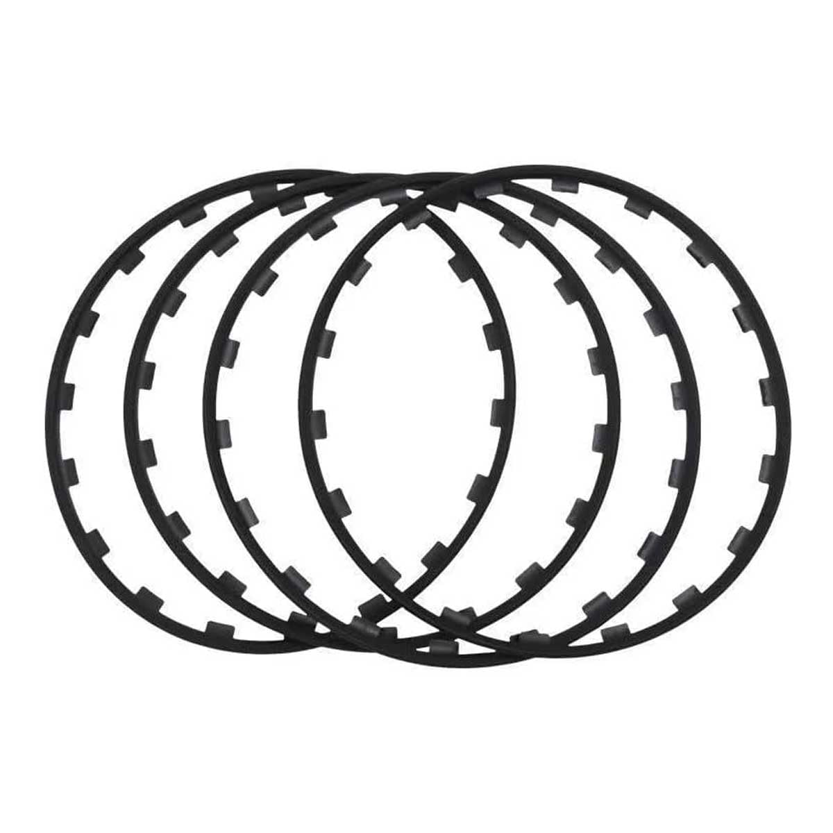 Herfst D/Black Car Wheel Protection Ring For Jaguar F-Type Coupé/Convertibile X152 2013-2024, 4Pcs Wheels Rim Protectors Tire Scratch Resistance Anti-Collision Strip Accessories,-20Inches