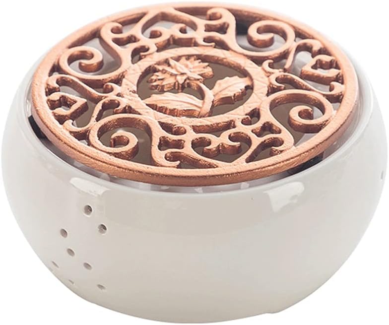 Ceramic Candle Heater Tea Pot Heating Base Portable Teapot Warmer Holder Insulation Base Candle Holder Tea Accessories