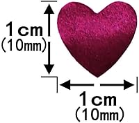 Vista 2 de Confeti de mesa de corazón burdeos – Confeti metálico en forma de corazón de papel de aluminio para el día de San Valentín, confeti de Mylar