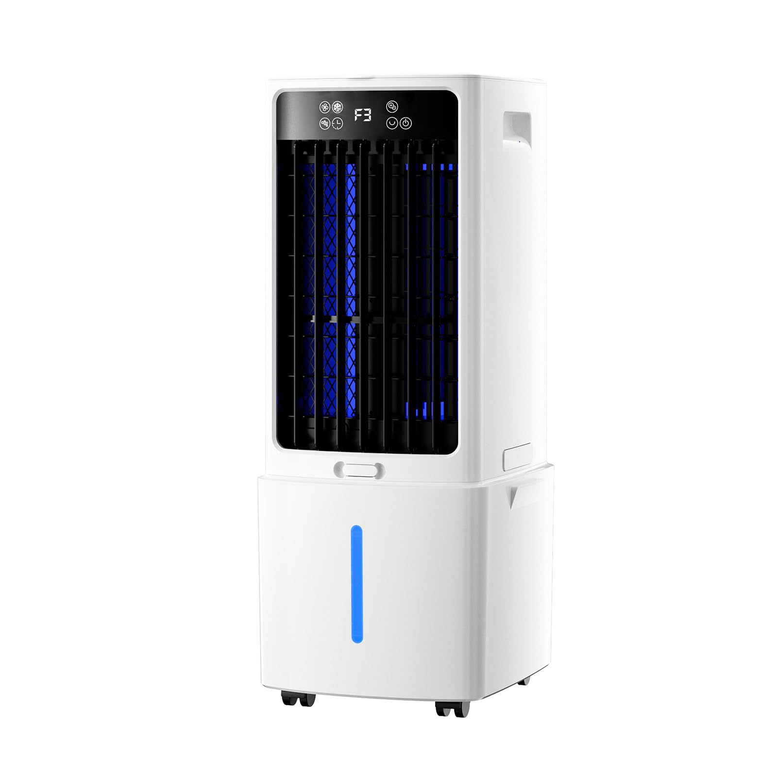 WJIANBIN Windowless Portable Air Conditioner, 3-In-1 Swamp Cooler with 3.2 Gal Water Tanks, Evaporative Air Cooler with Remote, 3 Speeds, 12H Timer, Ice Packs, for Indoor Home Office